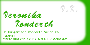 veronika konderth business card